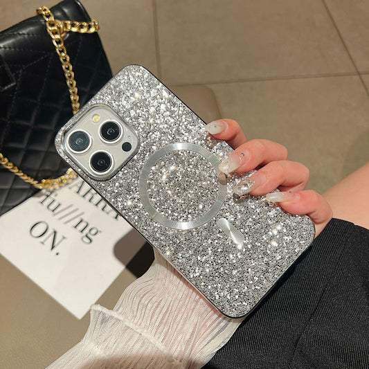 Apple iphone Glitter Sequin Strong Flash Diamond Phone Case (Exclusive)