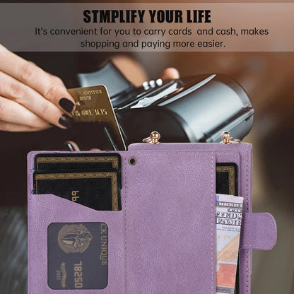 Samsung Flip series Diamond-Shaped Card Holder Korean Crossbody Strap Folding Case (Exclusive)