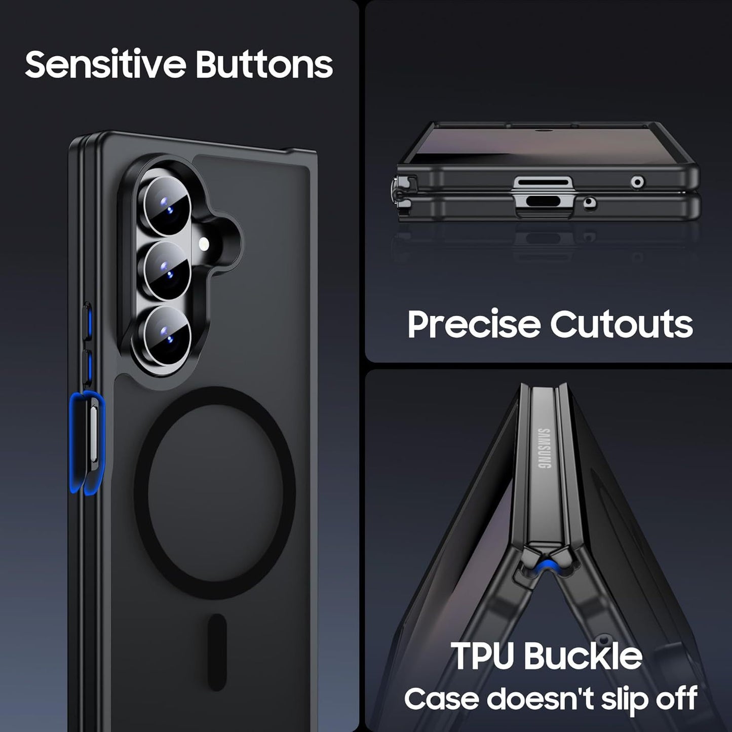 Samsung Fold series Matte Skin-Like Anti-Fall Protective Case (Exclusive)