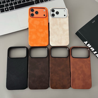 Apple Iphone Horse Leather Pattern Magnetic Phone Case (Exclusive)