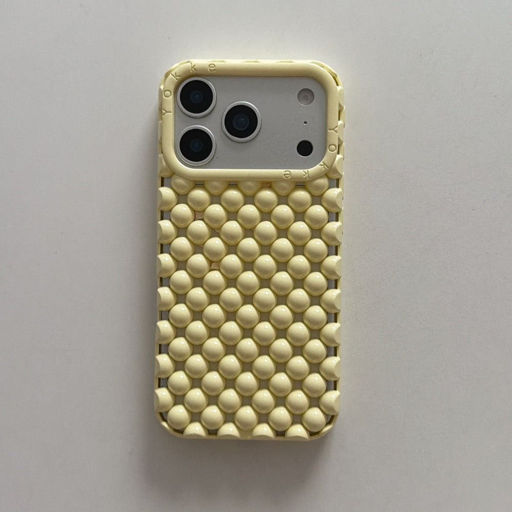 Apple Iphone Solid Color Pearl Creative Mobile Phone Case (Exclusive)