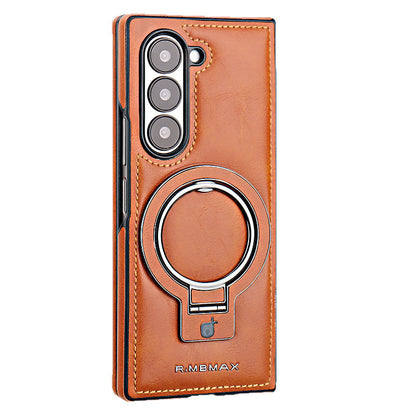 Samsung Fold series Racket Holder Galaxy Magnetic  Creative Men's Leather Case (Exclusive)