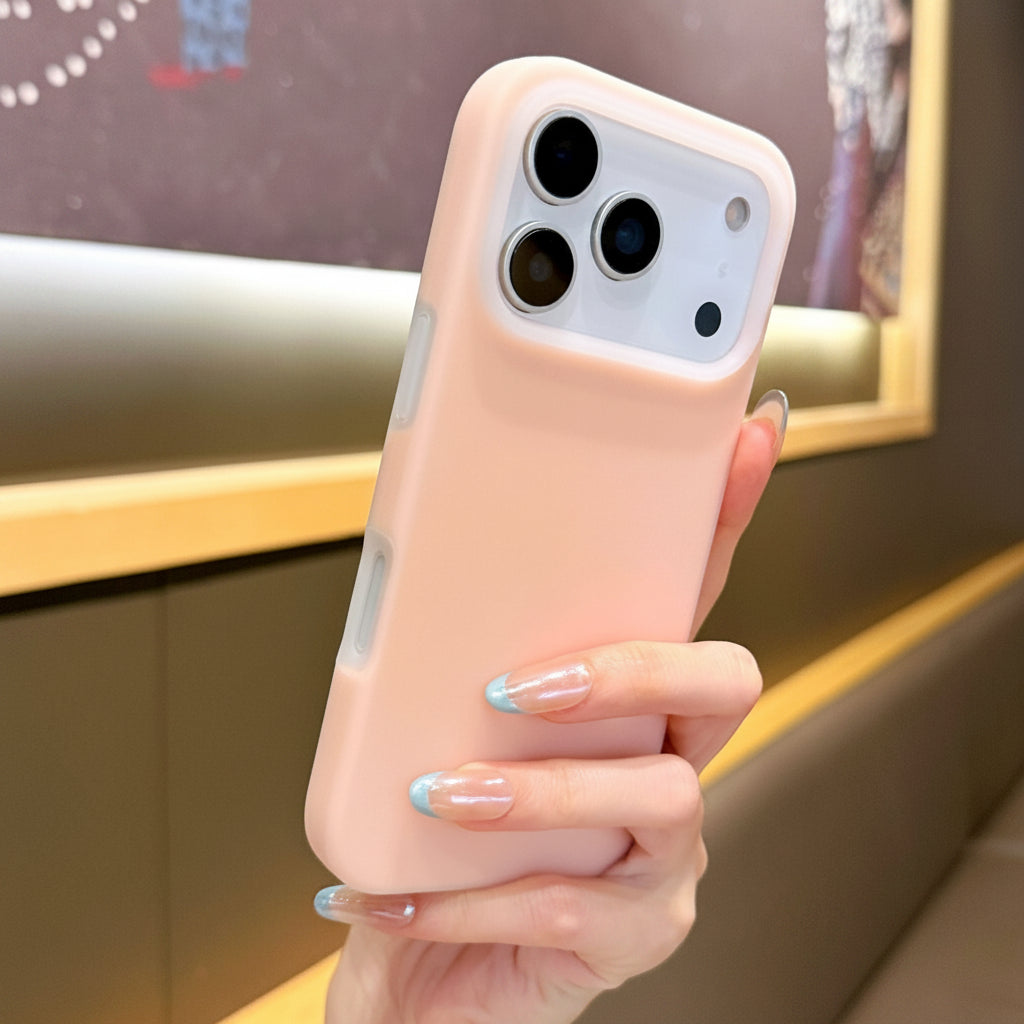 Apple Iphone series Liquid Jelly Magnetic Suction Suitable Pure Color Mobile Phone Case (Exclusive)