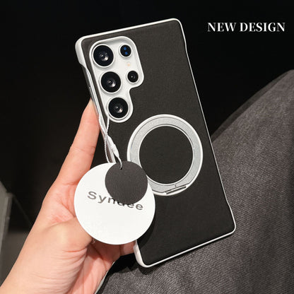 Samsung Ultra Series Plain Leather Cover with Stand with Vibrant Colors  (Exclusive)