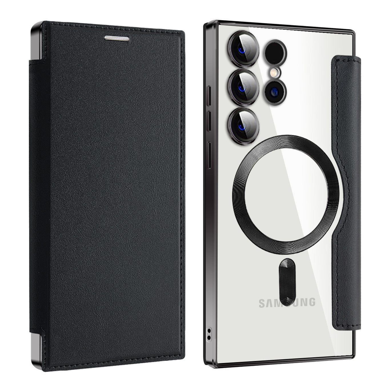 Samsung Ultra series Electroplated Gold Shield Magnetic Case (Exclsuive)