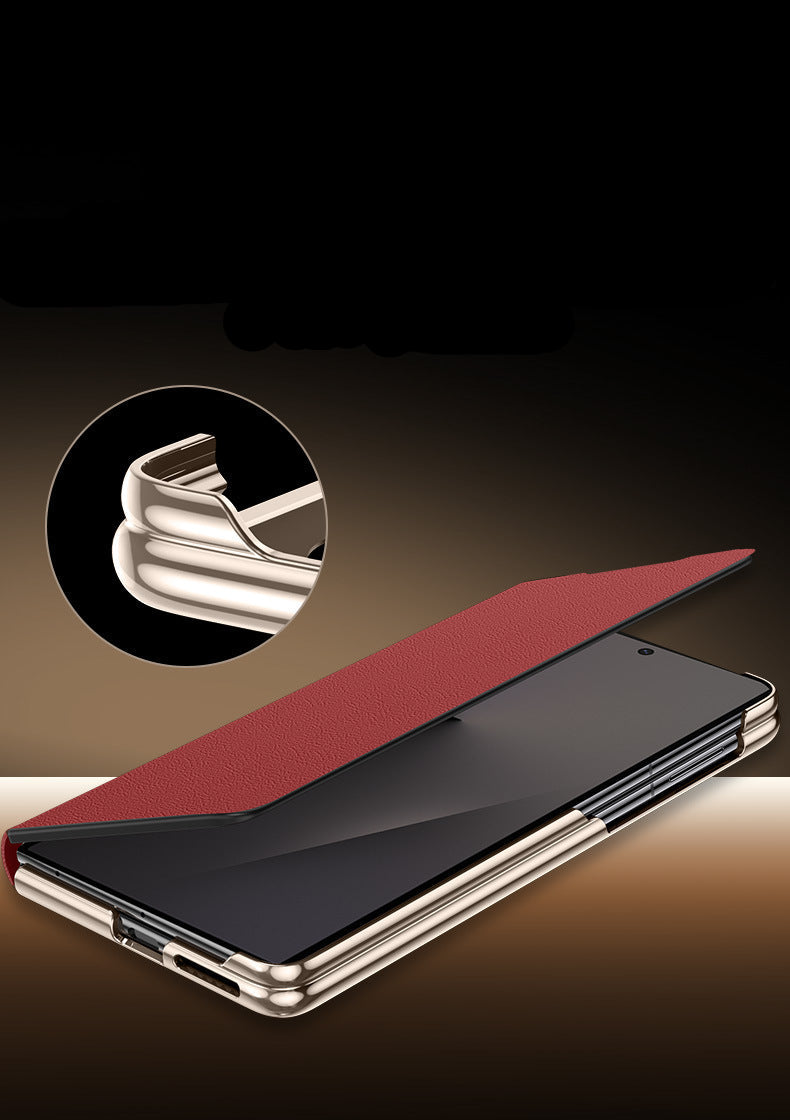 Samsung Fold Series leather wristband dual-axis flip phone Case (Exclusive)