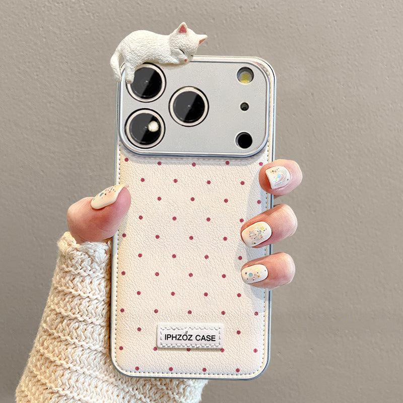 Apple Iphone Air Cushion Stereo Cat Suitable Cover ( Exclusive )