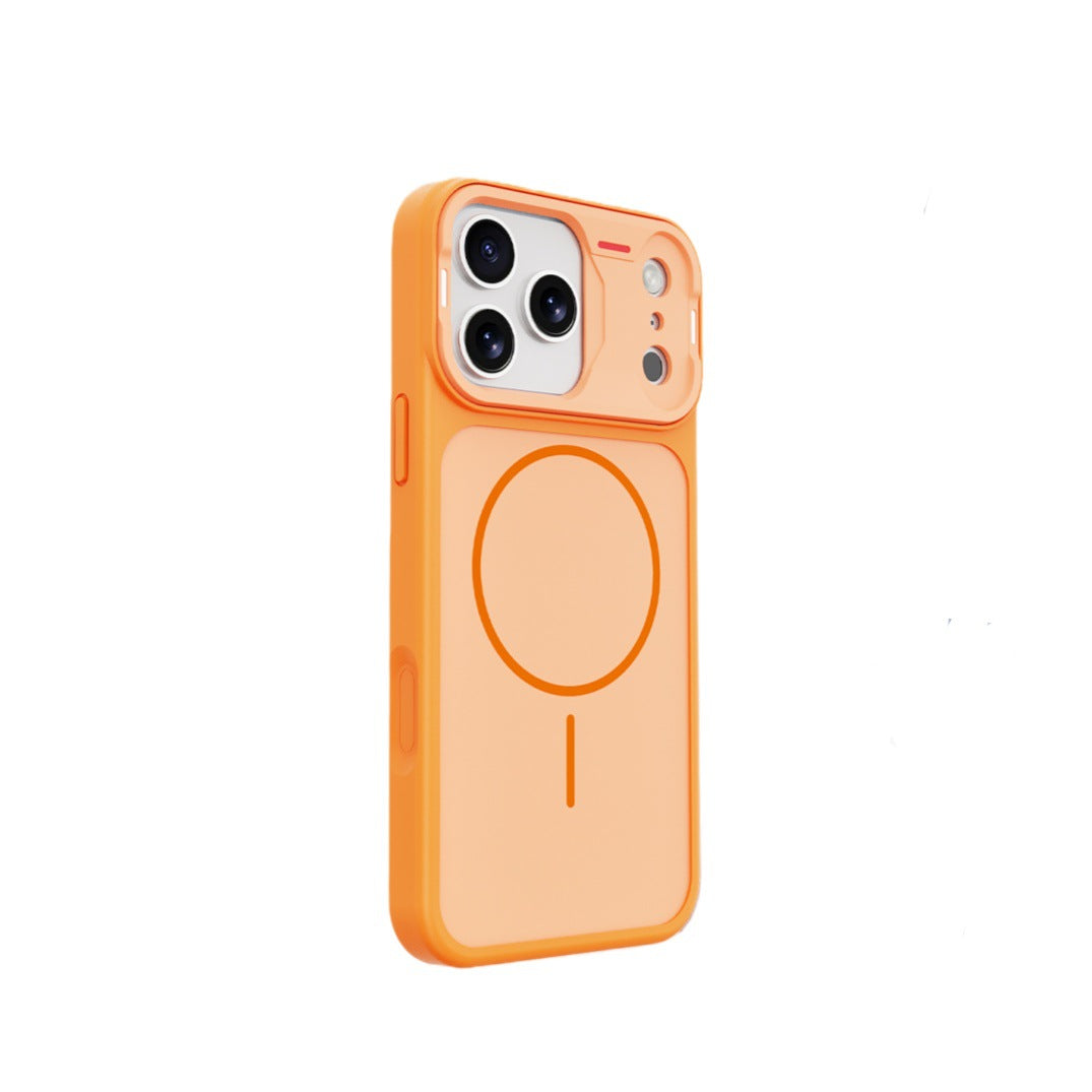 Apple Iphone Color Block Magnetic Skin Feel Frosted Cover