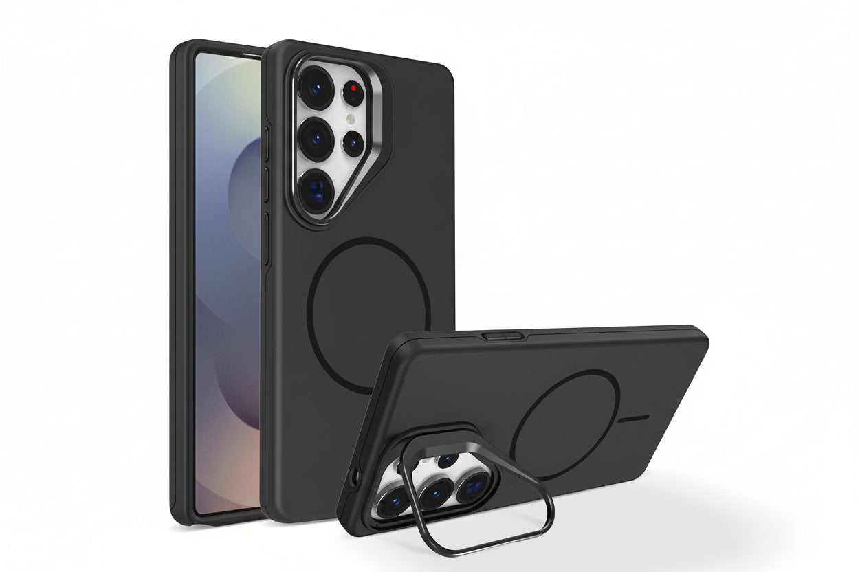 Samsung Ultra Series Pinchuang Solid Color Magnetic Lens Holder Anti-Fall Protective Cover  (Exclusive)