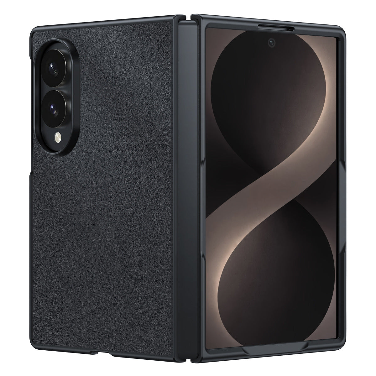 Samsung Fold Carbon Fiber Kevlar Lambskin Leather Foldable Protective Case (Exclusive)