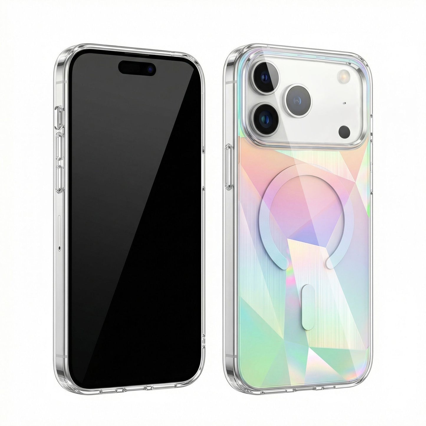 Apple Iphone Geometric Triangle Color-Plated Phone Case (Exclusive)