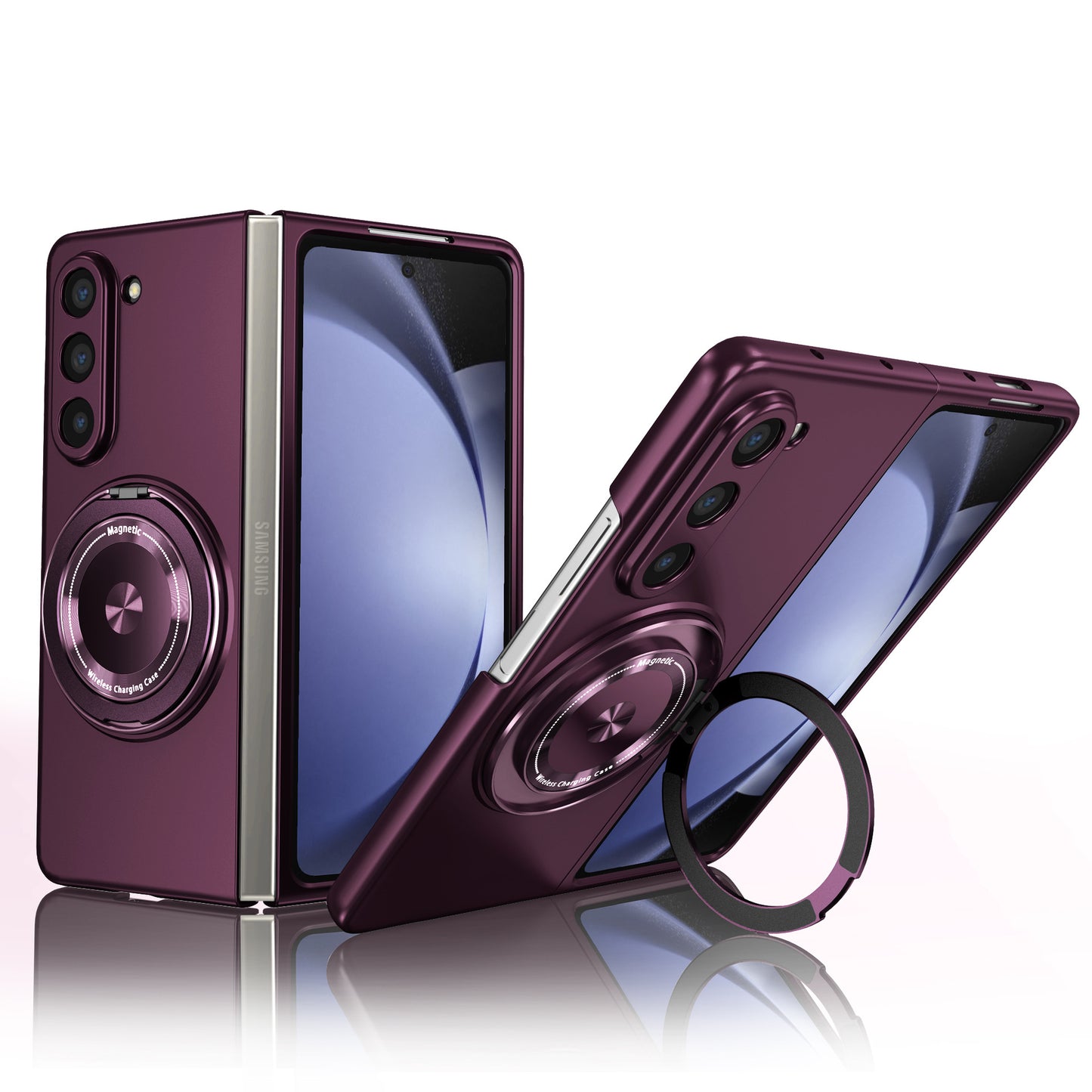 Samsung Fold & Flip Series Suitable Magnetic Rotating Stand Anti-Fall Phone Case (Exclusive)