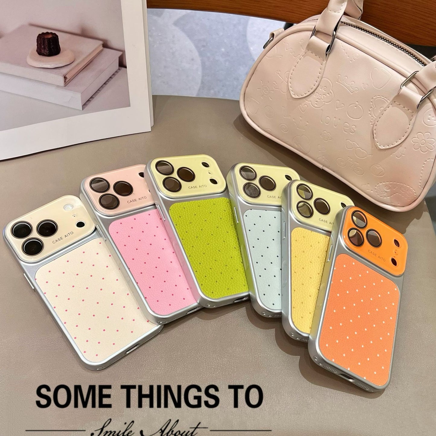 Apple Iphone Sweet and Simple Polka Dot Design for Instagram Girls Case (Exclusive)