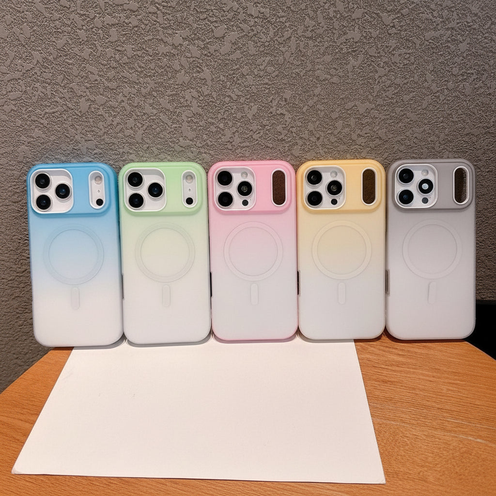 Apple Iphone series Gradient Jelly Two-In-One Case Magnetic Suction Case (Exclusive)