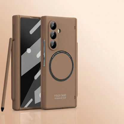Samsung Fold series Extraordinary Magnetic Pen Slot Hinge All-Inclusive Protective Case (Exclusive)