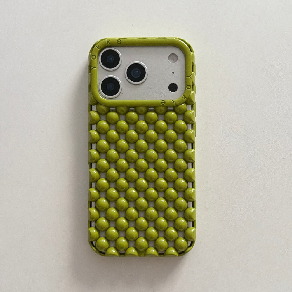 Apple Iphone Solid Color Pearl Creative Mobile Phone Case (Exclusive)