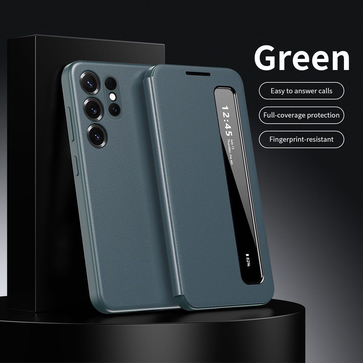 Samsung Fold and Ultra series Leather Flip Smart App Side case (Exclusive)