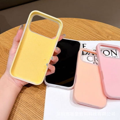 Apple Iphone series Liquid Jelly Magnetic Suction Suitable Pure Color Mobile Phone Case (Exclusive)