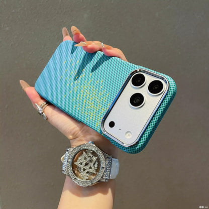 Apple Iphone Kevlar textured magnetic skin-feel frosted semi-enclosed protective case (Exclusive)