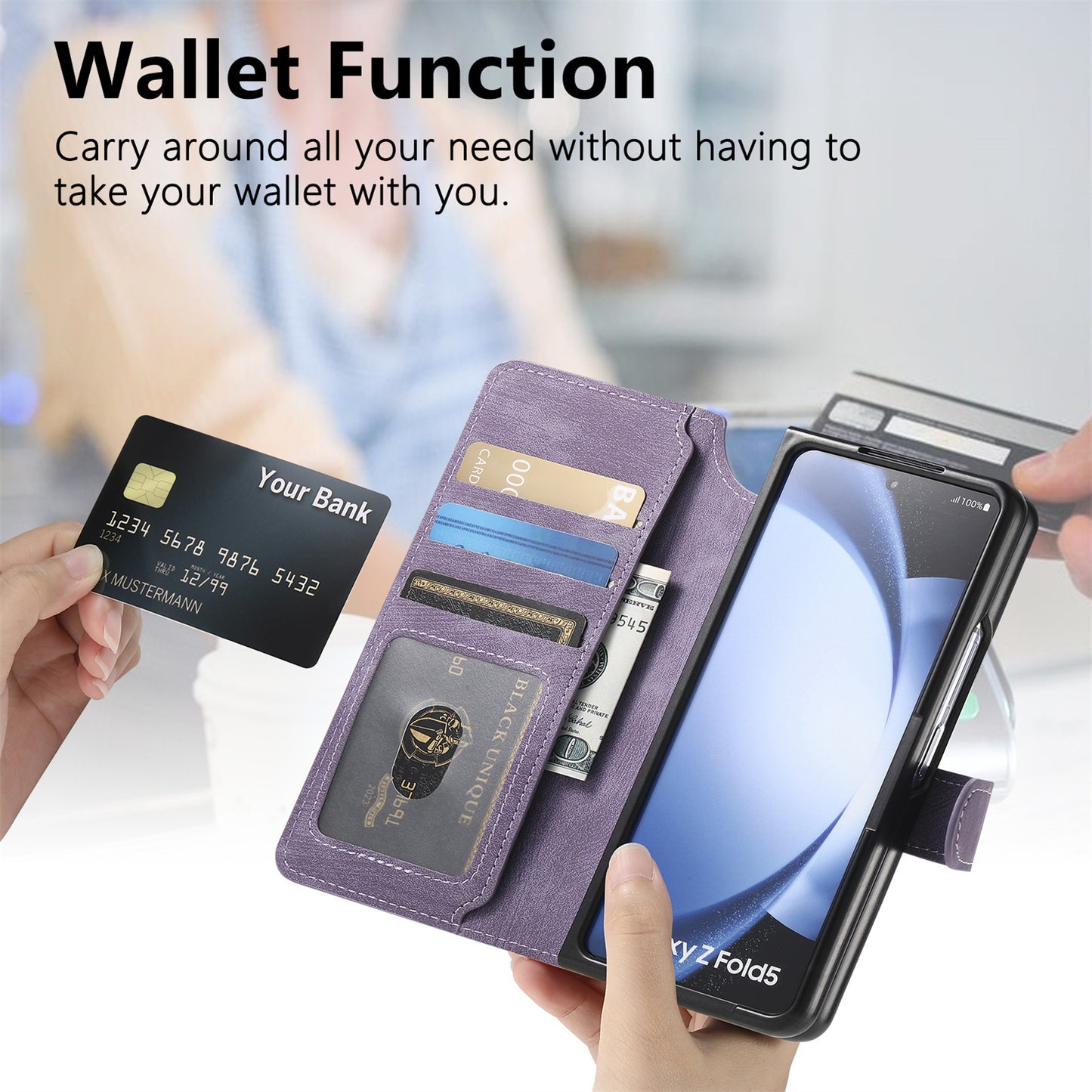 Samsung Fold Series Case All-Inclusive Anti-Fall Magnetic Separation Card Z Protective Case (Exclusive)