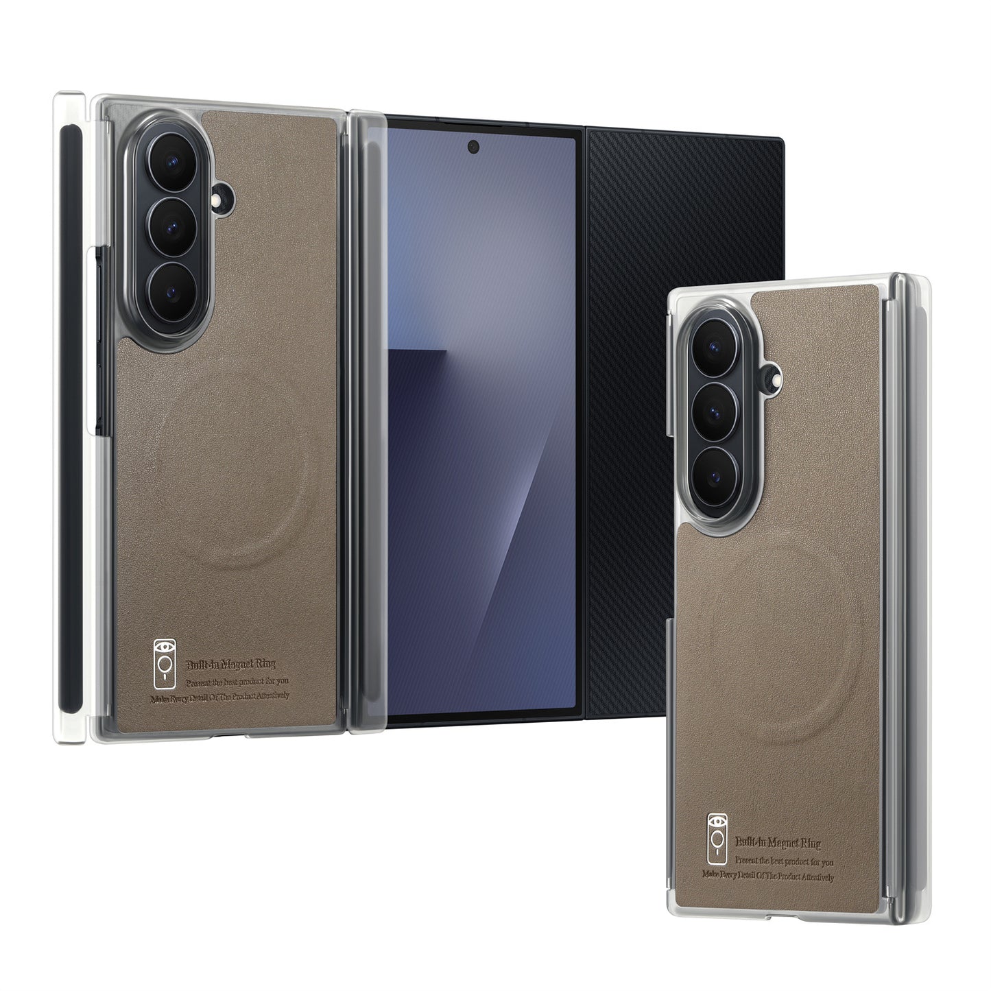 Samsung Fold series Vibrant color Trifold Magnetic Center Axis case (Exclusive)