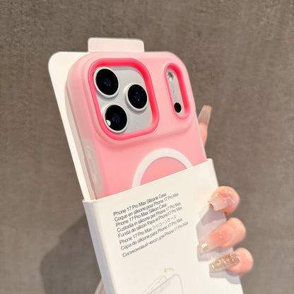 Apple iphone Series Magnetic Frosted  Jelly Two-In-One Anti-Fall Case (Exclusive)
