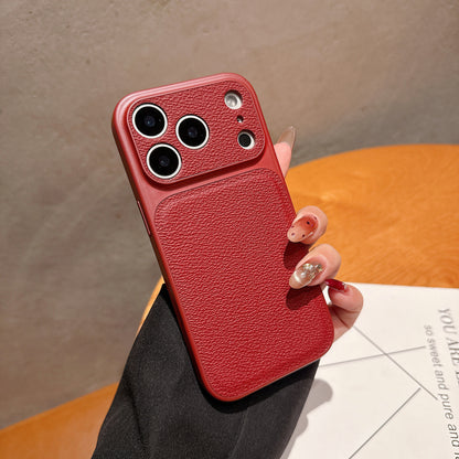 Apple Iphone Intantly Transforms Into Large View Business Style Lychee Textured Phone Case  (Exclusive)