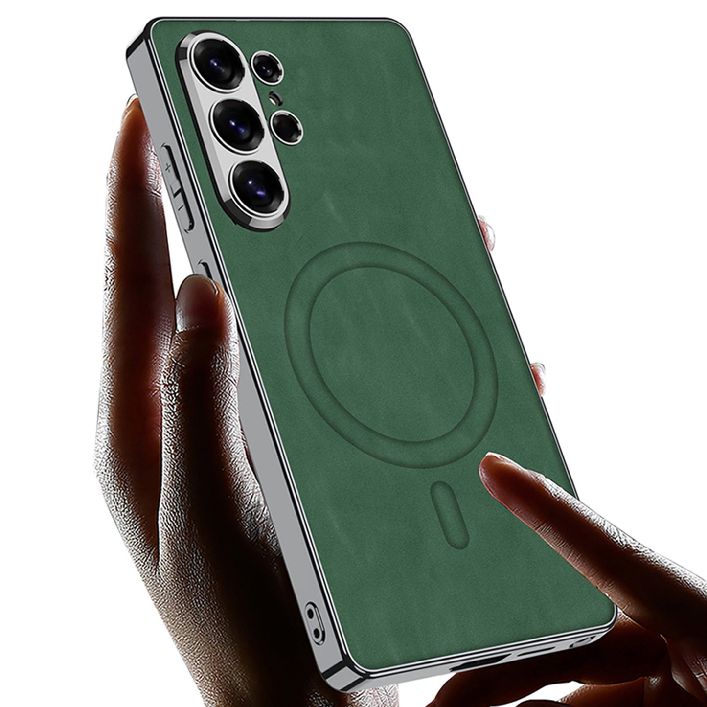 Samsung Ultra Fine-Pore Phone Case, Matte Leather Case (Exclusive)