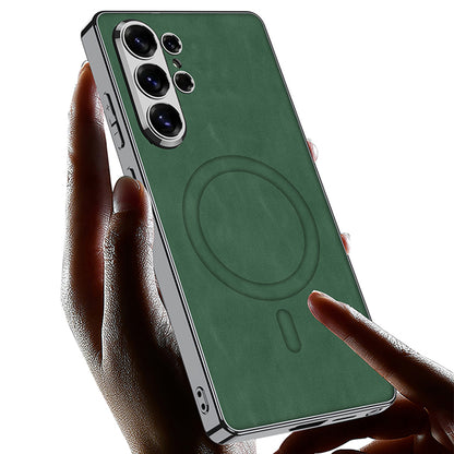 Samsung Ultra Fine-Pore Phone Case, Matte Leather Case (Exclusive)