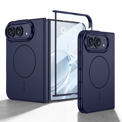 Apple Iphone Ultra fold minimalist magnetic folding features a soft, magnetic feel and built-in magnetic shockproof design case (Exclusive)