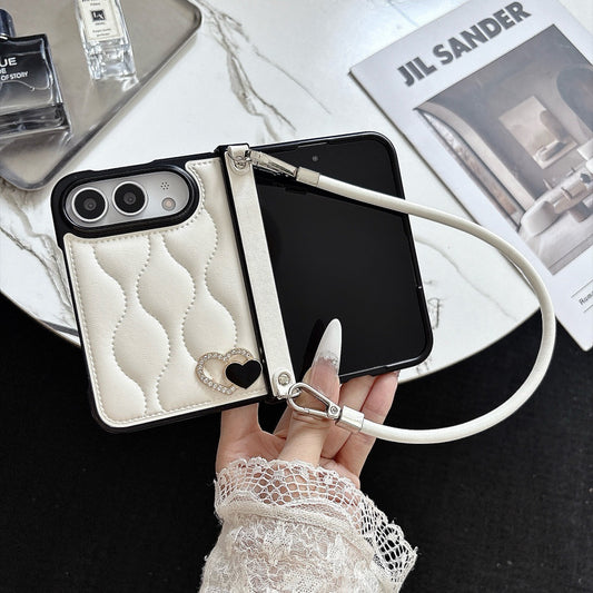 Apple iPhone Ultra heart wave pattern, central axis with front frame Case (Exclusive)