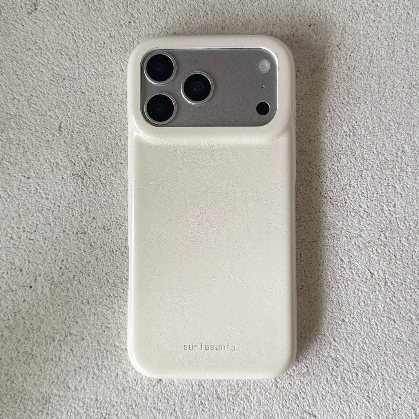 Apple Iphone Simple Solid Color Leather Texture Case (Exclusive)
