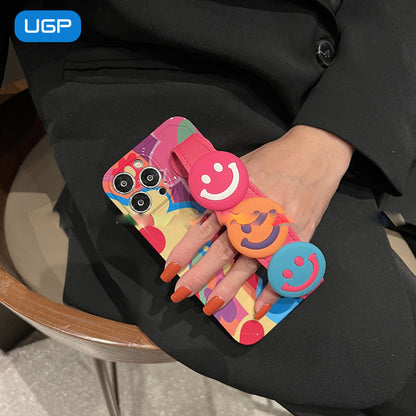 Apple Iphone Wristband Smiley Face Case (Exclsuive)