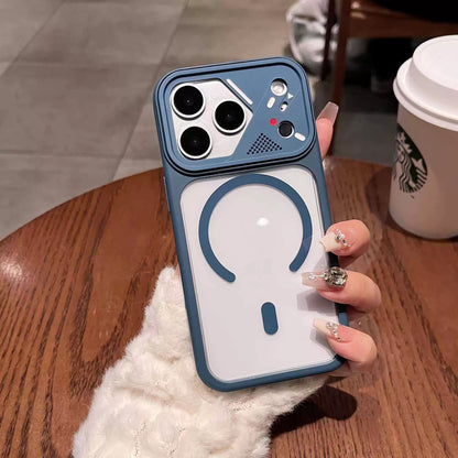 Apple Iphone Mobile Cover Acrylic Magnetic Suction Skin Feel Matte Protective Case  (Exclusive)