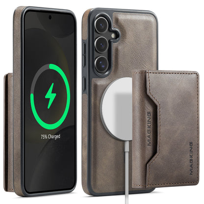 Samsung Ultra series anti-theft brush magnetic card case protective cover  wireless charger phone case magsafe (Exclusive)