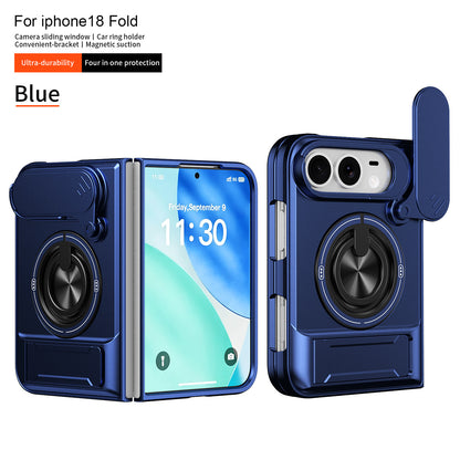 Apple iPhone Ultra Fold Shunjia sliding window Ultra stand, magnetic anti-drop phone case (Exclusive)