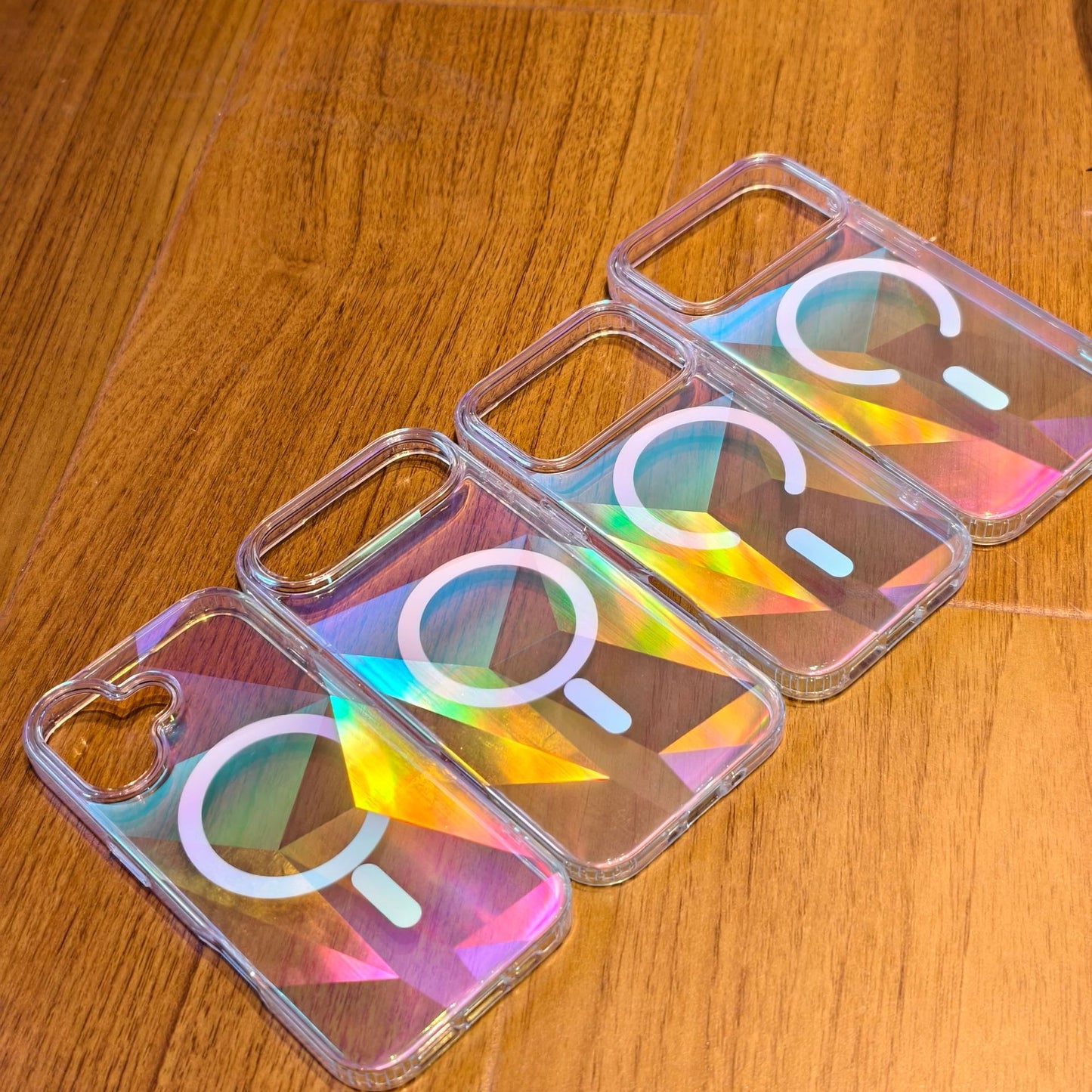 Apple Iphone Geometric Triangle Color-Plated Phone Case (Exclusive)