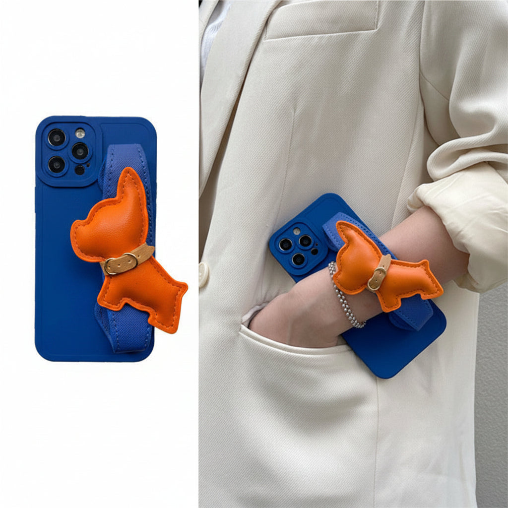Apple Iphone series High-End Orange French Bulldog Wristband Case (Exclusive)