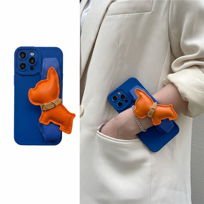 Apple Iphone series High-End Orange French Bulldog Wristband Case (Exclusive)