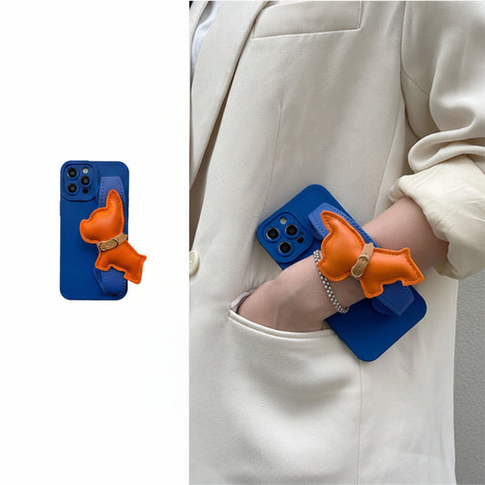 Apple Iphone series High-End Orange French Bulldog Wristband Case (Exclusive)