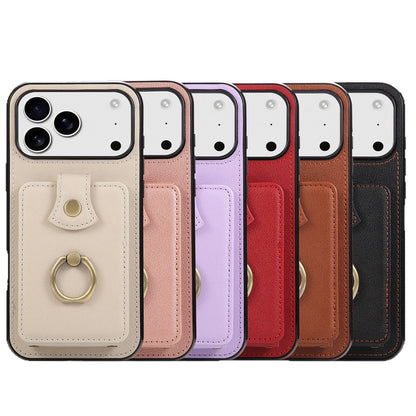 Apple iPhone Ring Buckle Accordion Crossbody Lanyard Card Holder Case (Exclusive)