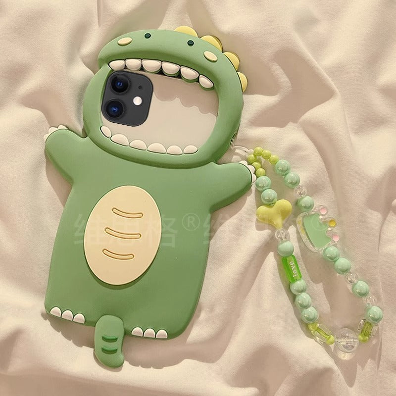 Apple Iphone Green Dinosaur Creative Phone Case (Exclusive)