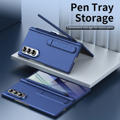 Samsung Z Fold Series Cover with Intergrated Film Solid Color  (Exclusive)