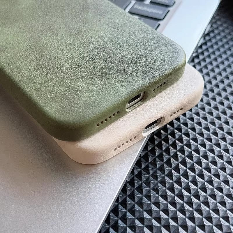 Apple Iphone series Crazy Horse Leather Retro Magnetic Suction Case (Exclusive)