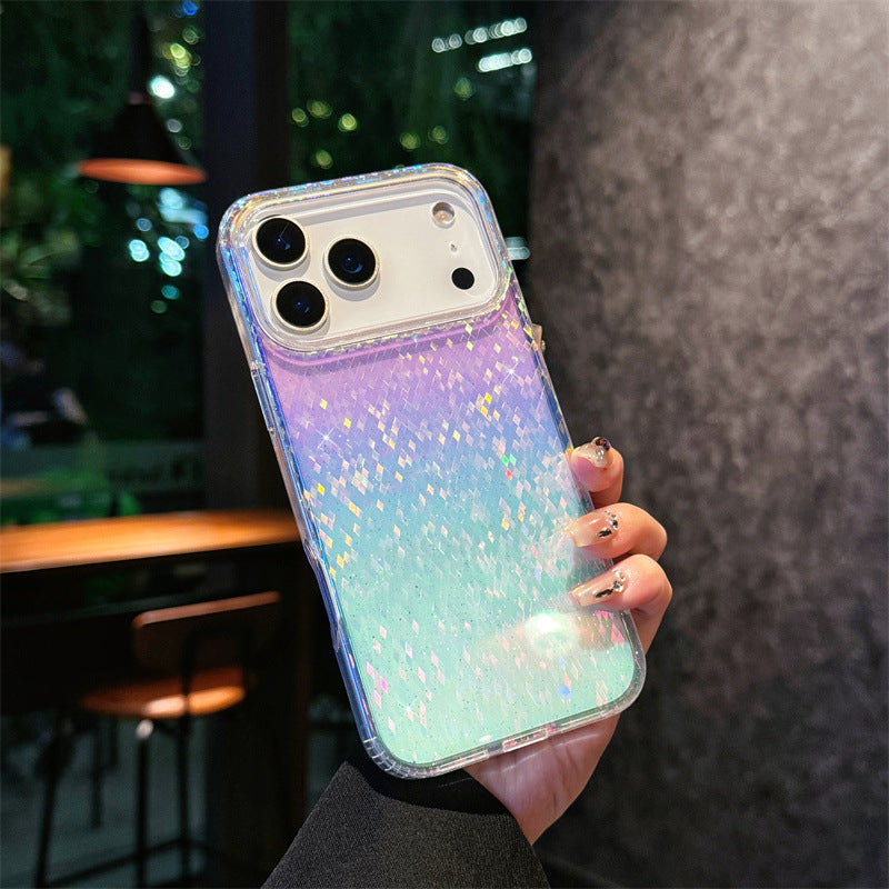 Apple Iphone Geometric Triangle Color-Plated Phone Case (Exclusive)