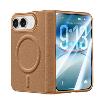 Apple Iphone Ultra Fold wide folding, magnetic vegan leather, front and back protective case, film integrated case (Exclusive)