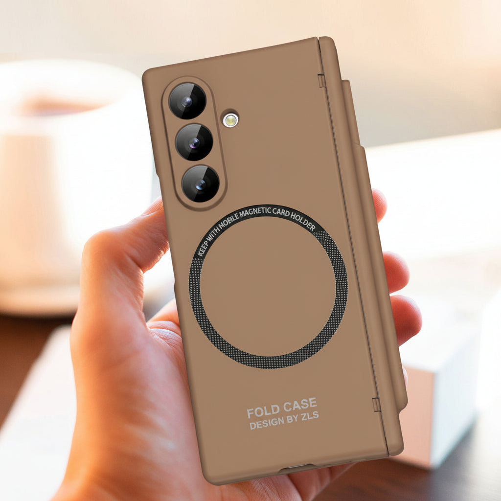 Samsung Fold series Extraordinary Magnetic Pen Slot Hinge All-Inclusive Protective Case (Exclusive)