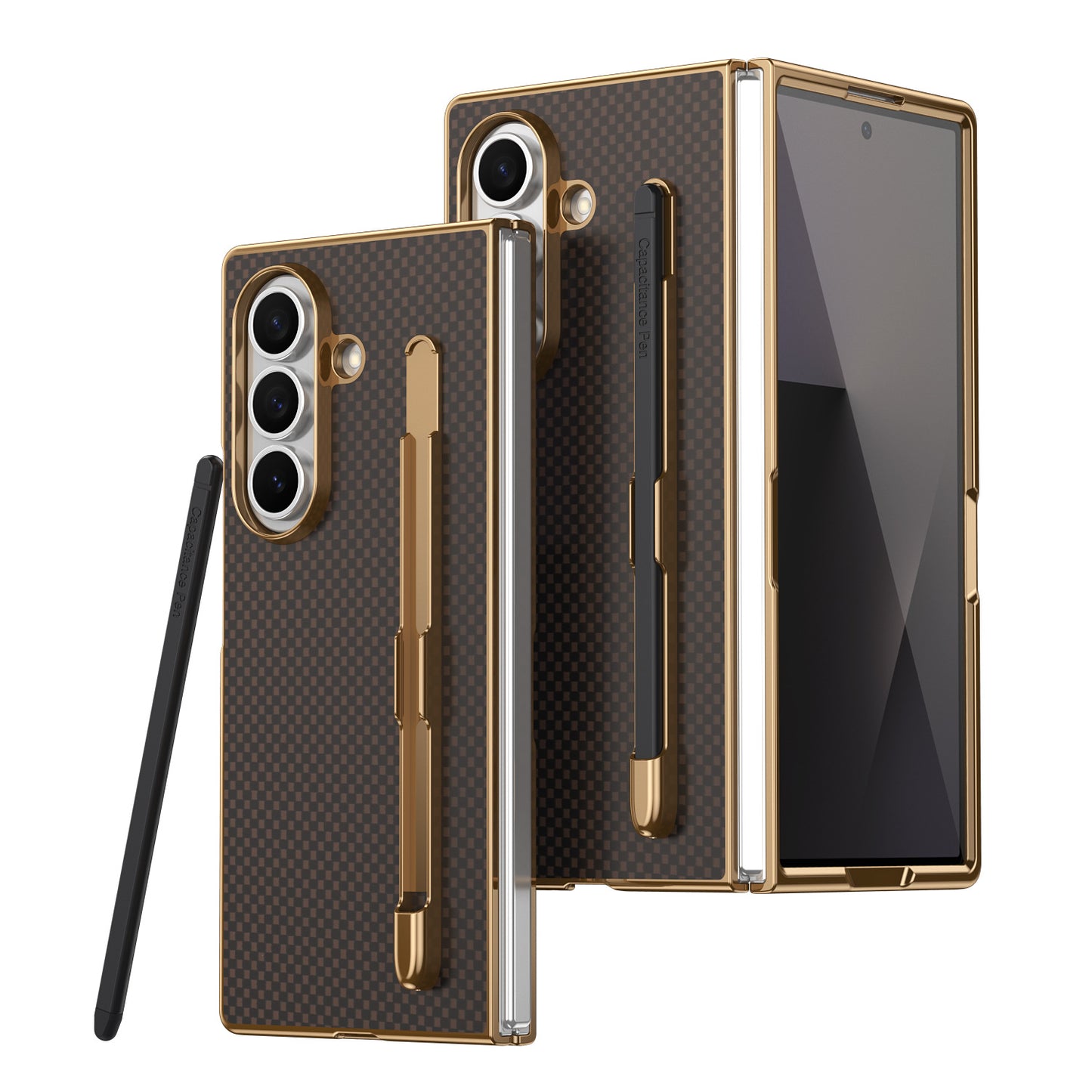 Samsung Z Fold Series Kevlar Pen Slot Case Ultra Thin Case with Pen  (Exclusive)