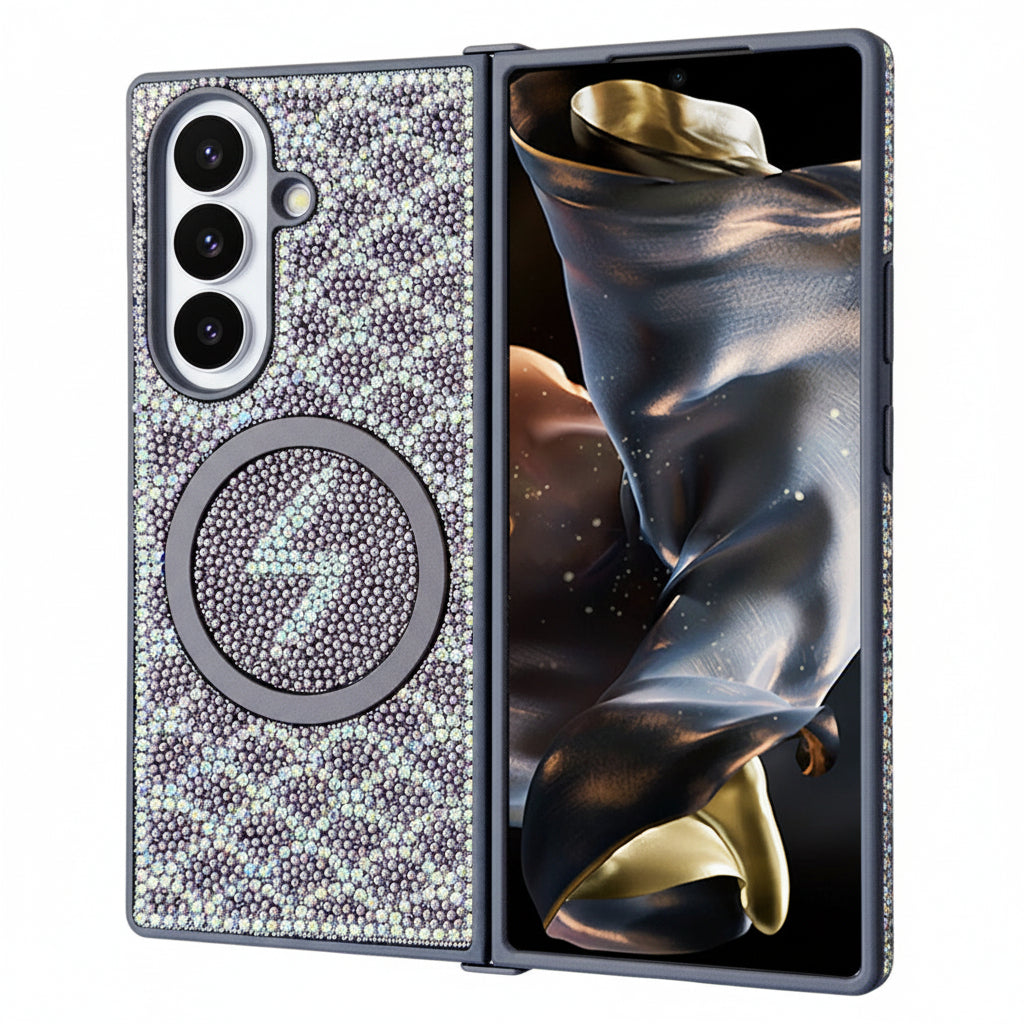 Samsung Foldable Screen Glitter Diamond Magnetic Bracelet Protective Case (Exclusive)