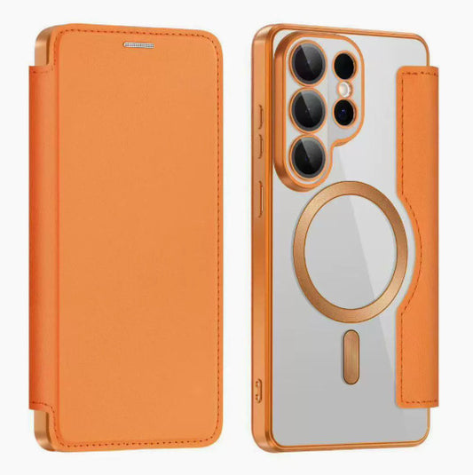 Samsung Ultra series Electroplated Gold Shield Magnetic Case (Exclsuive)